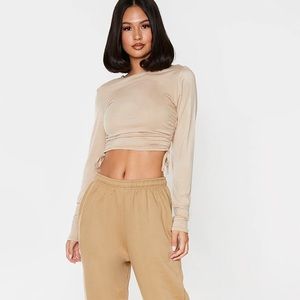 BNWT PRETTYLITTLETHINGS RUCHED SIDE LONGSLEEVE